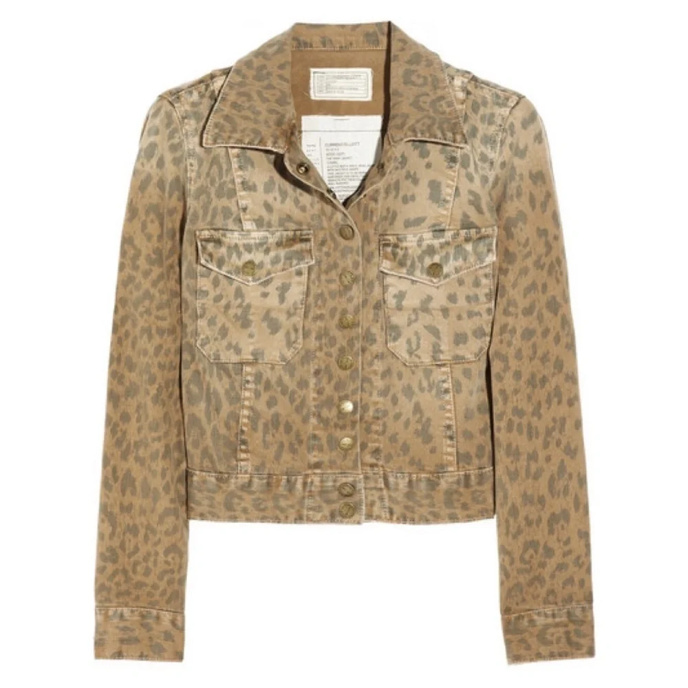 Current/Elliot Leopard Snap Jacket